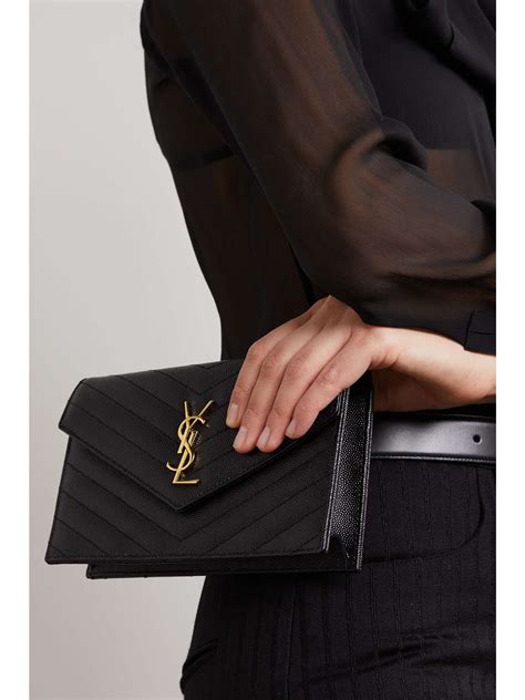 ysl cassandra pochette|SAINT LAURENT Cassandre matelassé leather pouch .